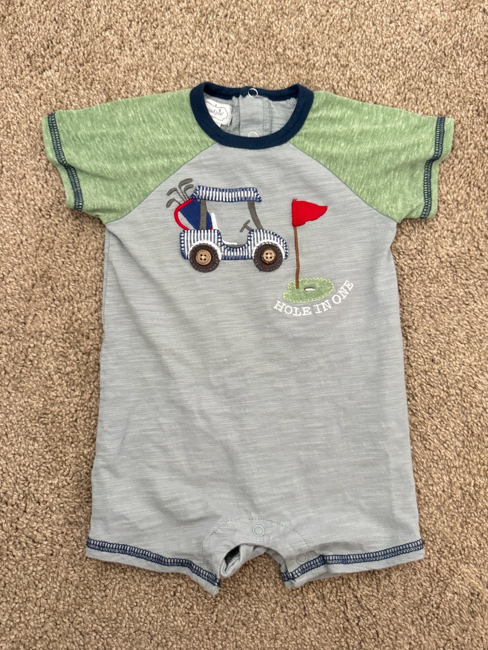 Mud Pie 9-12mo Golf Cart Romper